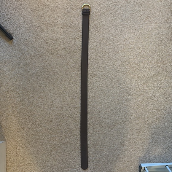 COACH | Brown cowhide leather and solid brass belt - medium - Picture 5 of 8